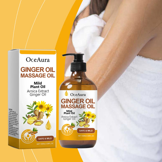 Huile essentielle de gingembre pour détendre l'huile de massage