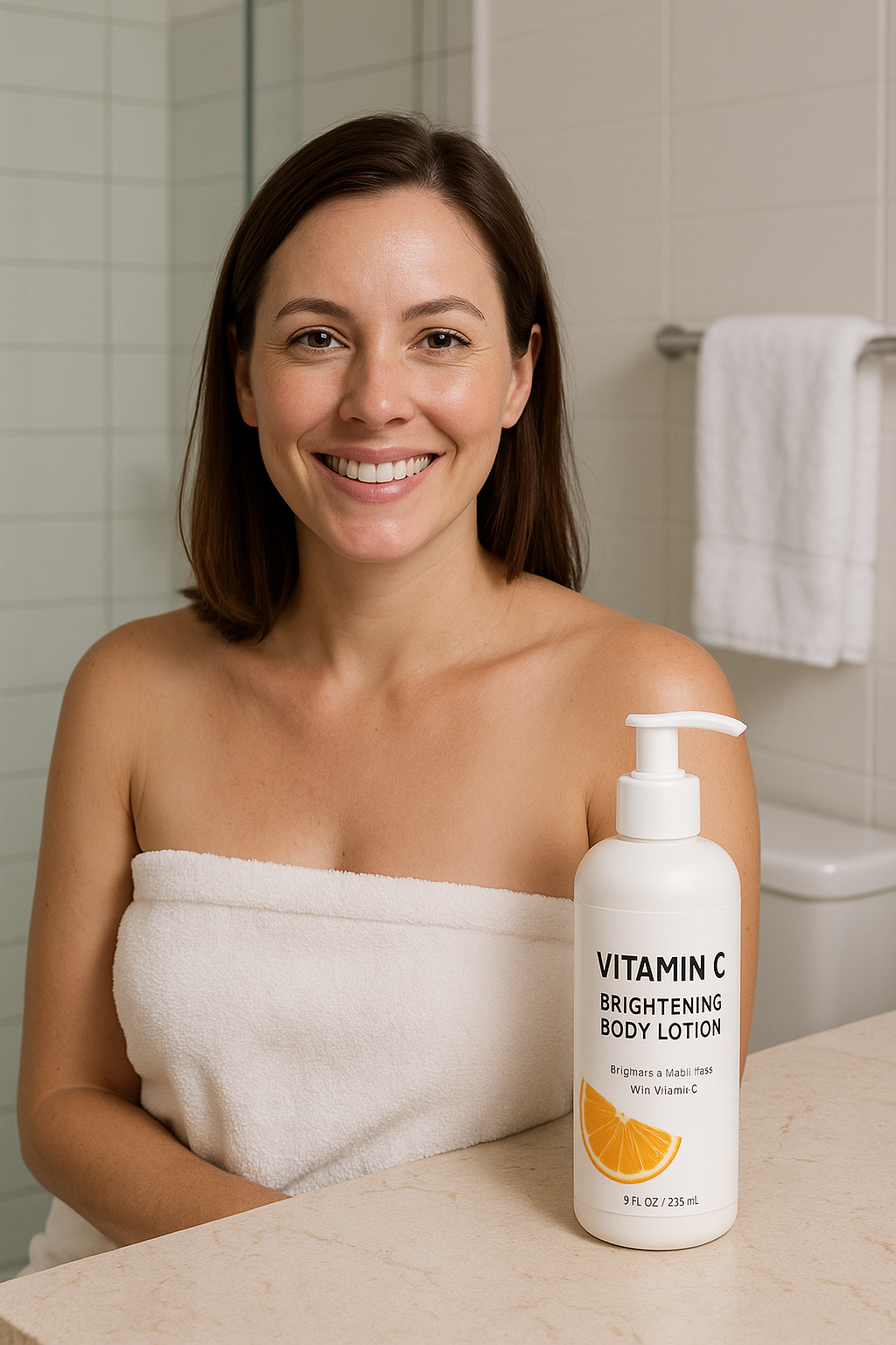 Crème éclaircissante pour le corps pour femme, avec vitamine C