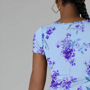 Womens Summer Casual Sexy Short Sleeve Bodycon Dress Basic Pencil Midi Club Dresses