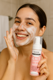 3.38fl.oz Mousse super nettoyante à l'acide salicylique, sérum pour le visage 4 en 1