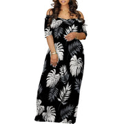 Plus Size Maxi Dresses for Curvy Women Summer Casual Loose Short Sleeve Long Beach Dress with Pocket