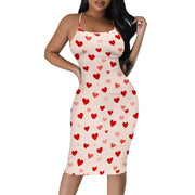 Summer Women's Sexy Sleeveless Spaghetti Strap Tank Dress Basic Tight Backless Bodycon Club Party Midi Dress