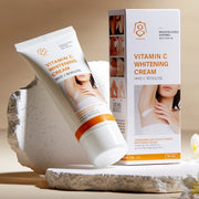 Vitamin C Body Whitening Cream Underarm Armpit Dark Skin Whitening Bleaching Cream Moisturizing Brighten Body Lotion For Women