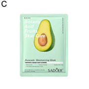 1PC Masque facial végétal naturel Masques de soins de la peau