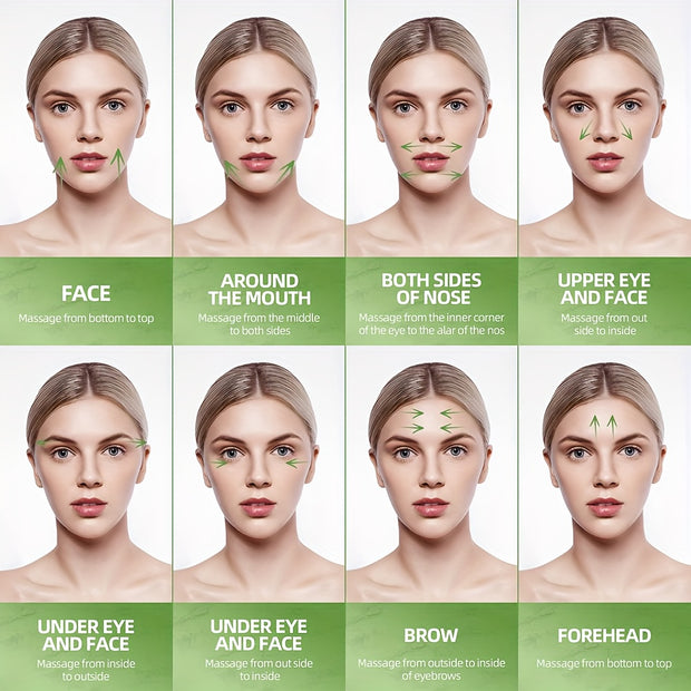 Rouleau à glace et outil Gua Sha Kit d'outils de soins du visage