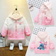 2025 New Stitch Jacket Spring Autumn Fashion Clothes Girls Baby Anime Cartoon Sweet Breathable Leisure Coats Kids Birthday Gift