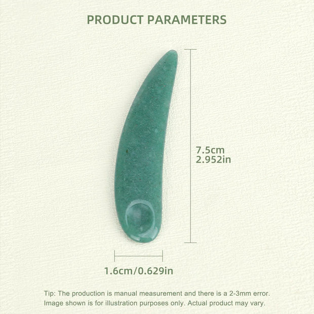 Cuillère de masque facial en jade Spatule de maquillage Soins de la peau