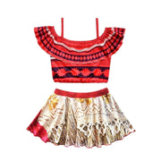 Summer Fairy Princess Moana Swimwear Girl Swimsuit Infant Baby Swimsuits Girls Beach Bikini Party Clothes Kids Bath Clothing Set