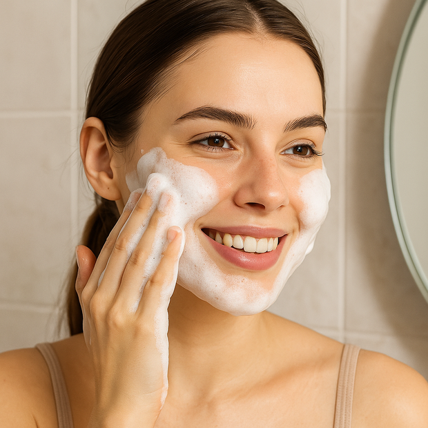 3.38fl.oz Mousse super nettoyante à l'acide salicylique, sérum pour le visage 4 en 1