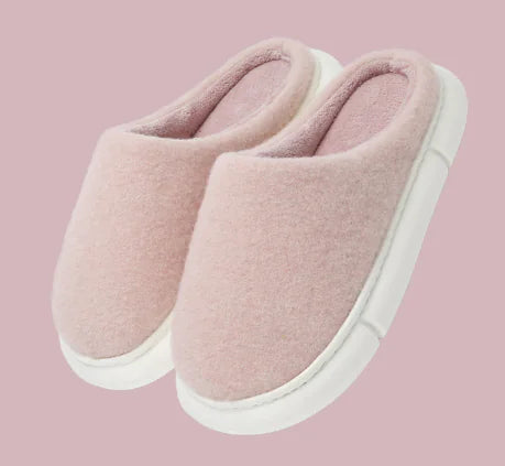 Women's Winter Cotton Slippers - Thick Bottom Non-slip