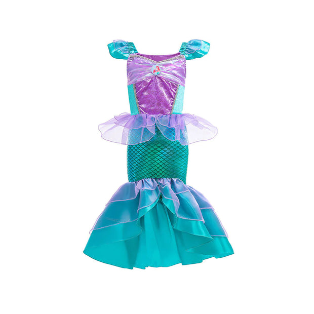 Children's Mermaid Princess Dress - Euro-American Style