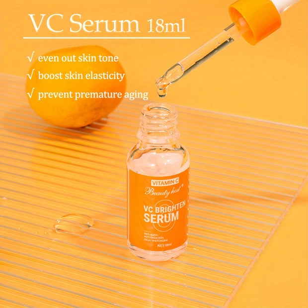 1 ensemble d'ensemble de soins de la peau à la vitamine C