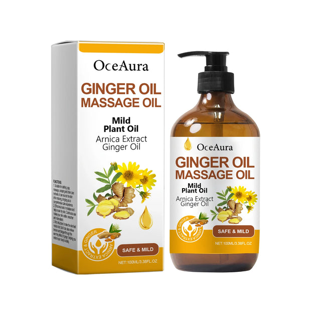 Ginger Essential Oil For Relaxing Body Massage Oil ﻿Relieve Muscle Fatigue Improve Rough Repair Damaged Skin Hydrating Essence