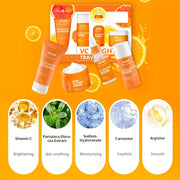 1 ensemble d'ensemble de soins de la peau à la vitamine C