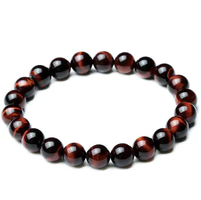 8mm Tiger Eye Beaded Bracelet