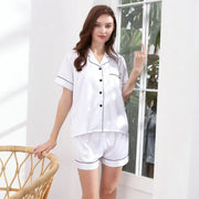 Blue Satin Hen Party Pjs | Bridal Party Pyjamas for Hen Weekend | Pyjamas for morning of the wedding | Blue Cloud 9 pyjamas