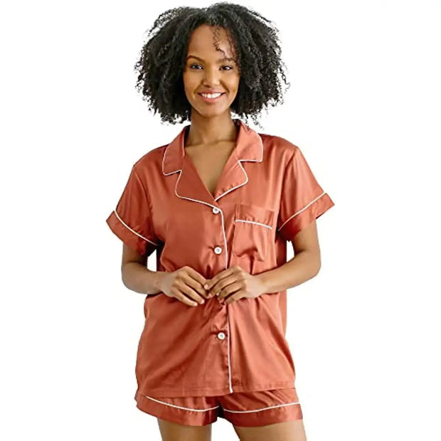 Blue Satin Hen Party Pjs | Bridal Party Pyjamas for Hen Weekend | Pyjamas for morning of the wedding | Blue Cloud 9 pyjamas