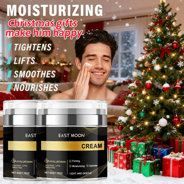 La crème pour le visage pour hommes à l'acide hyaluronique hydrate