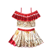 Summer Fairy Princess Moana Swimwear Girl Swimsuit Infant Baby Swimsuits Girls Beach Bikini Party Clothes Kids Bath Clothing Set