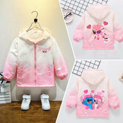 2025 New Stitch Jacket Spring Autumn Fashion Clothes Girls Baby Anime Cartoon Sweet Breathable Leisure Coats Kids Birthday Gift