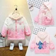 2025 New Stitch Jacket Spring Autumn Fashion Clothes Girls Baby Anime Cartoon Sweet Breathable Leisure Coats Kids Birthday Gift