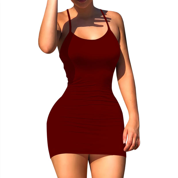 Women's Summer Floral Print A Line Short Cami Dress