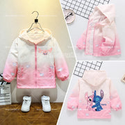 2025 New Stitch Jacket Spring Autumn Fashion Clothes Girls Baby Anime Cartoon Sweet Breathable Leisure Coats Kids Birthday Gift