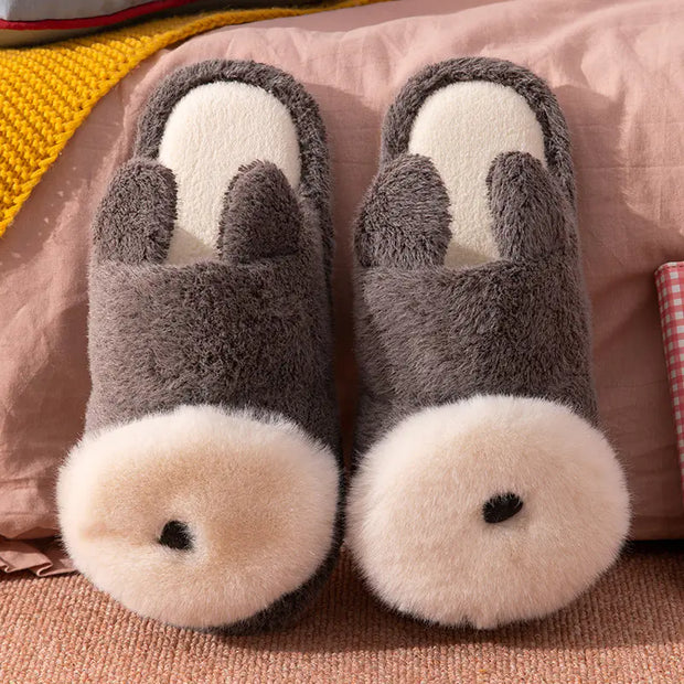 Thick-Soled Non-Slip Cotton Slippers for Women