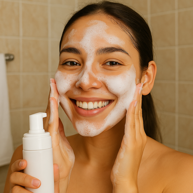 3.38fl.oz Mousse super nettoyante à l'acide salicylique, sérum pour le visage 4 en 1