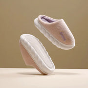 Thick-soled Cotton Slippers with Non-slip Warmth