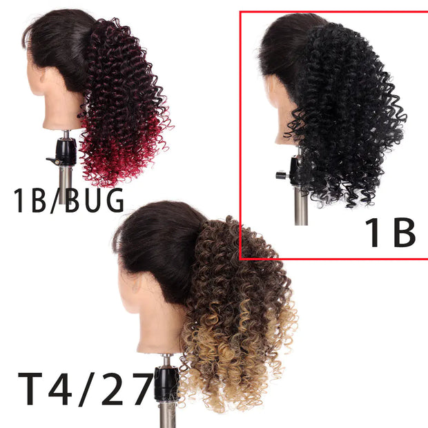 Small Curly Ponytail Chemical Fiber Mesh Wig Braid