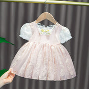 Korean Style Children's Summer Mesh Princess Dress