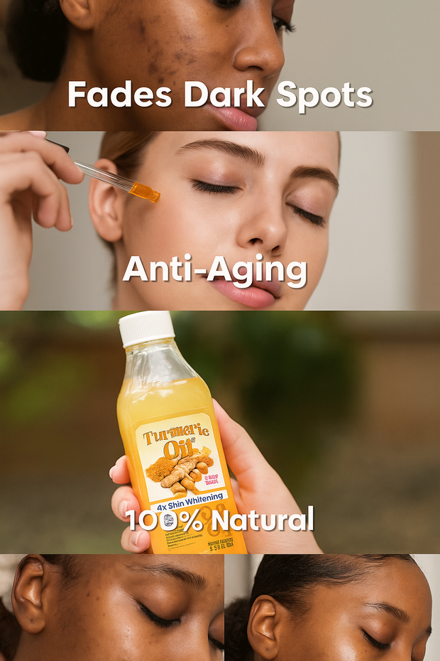 Huile de Curcuma Premium – Éclat, Anti-Rides & Peau Zéro Imperfections