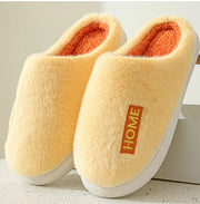 Thick-soled Cotton Slippers with Non-slip Warmth