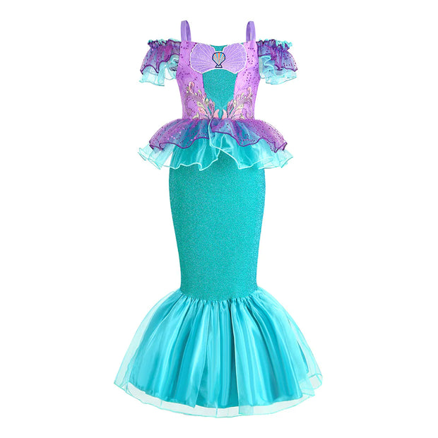 Children's Mermaid Princess Dress - Euro-American Style