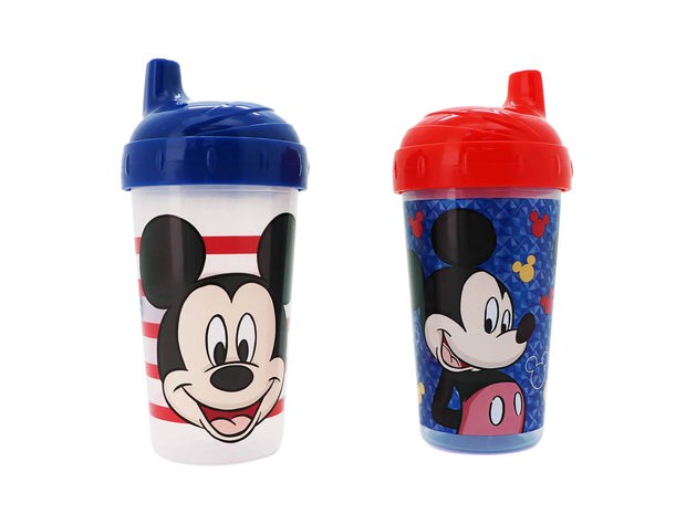 Cudlie Disney Baby Boy 2 Pack 10 Oz Hard Spout Sippy Cup for Toddler Cheesin Mickey