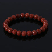 Elastic Beaded Bracelet with Natural Tiger Eye Stones