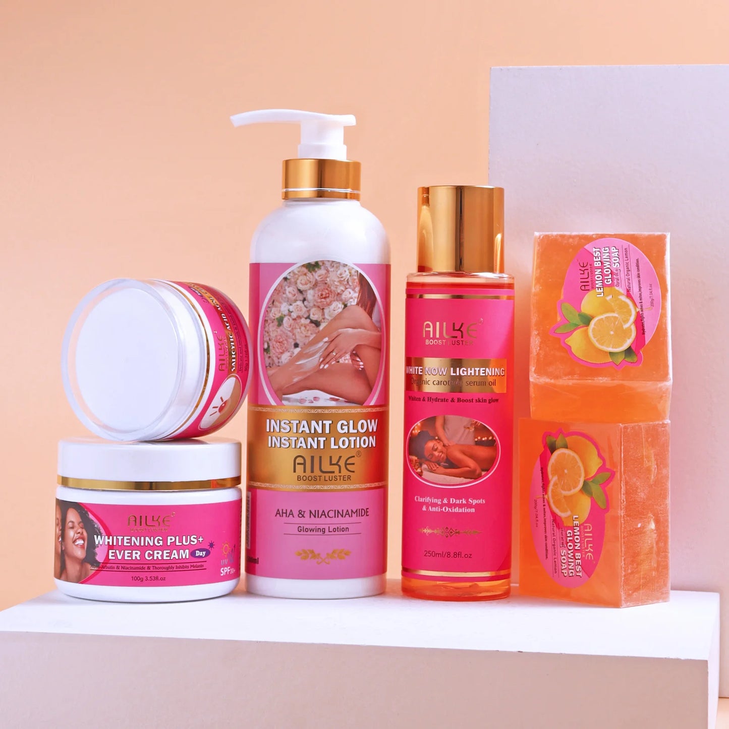 AILKE Ensemble de soins éclaircissants pour la peau