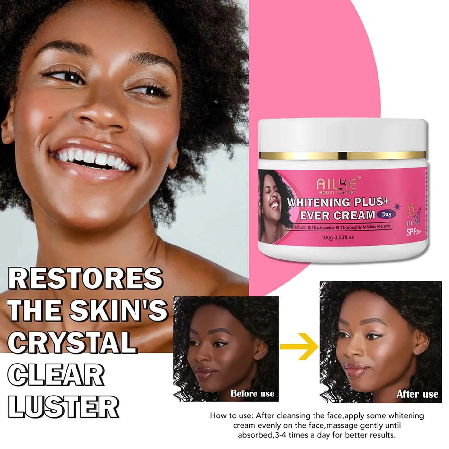 AILKE Ensemble de soins éclaircissants pour la peau