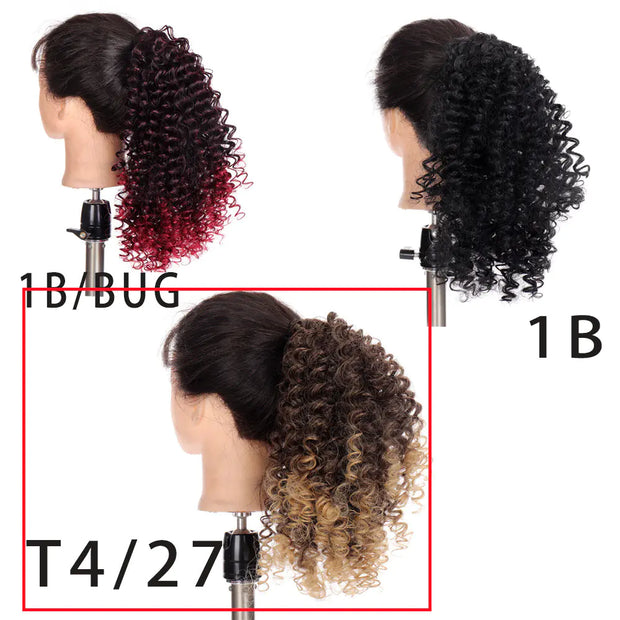 Small Curly Ponytail Chemical Fiber Mesh Wig Braid