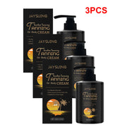 Lotion de bronzage Visage Corps Auto-bronzant Sans soleil Brunissement Sans Stries Faux Bronzage Rapide Bronzer Extérieur Soleil Intérieur Bronzage Crème Accélérateur