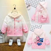 2025 New Stitch Jacket Spring Autumn Fashion Clothes Girls Baby Anime Cartoon Sweet Breathable Leisure Coats Kids Birthday Gift
