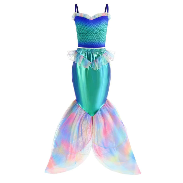 Children's Mermaid Princess Dress - Euro-American Style