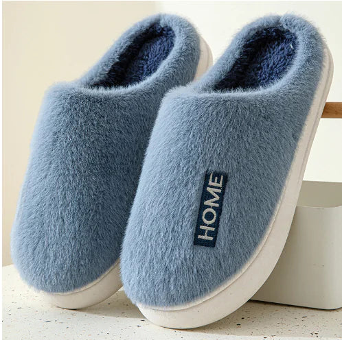 Thick-soled Cotton Slippers with Non-slip Warmth