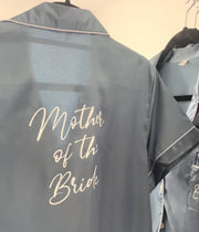 Blue Satin Hen Party Pjs | Bridal Party Pyjamas for Hen Weekend | Pyjamas for morning of the wedding | Blue Cloud 9 pyjamas