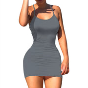 Women's Summer Floral Print A Line Short Cami Dress