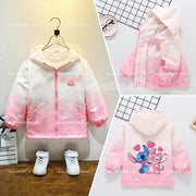 2025 New Stitch Jacket Spring Autumn Fashion Clothes Girls Baby Anime Cartoon Sweet Breathable Leisure Coats Kids Birthday Gift