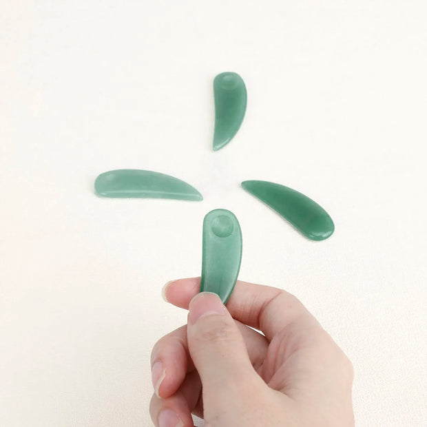 Cuillère de masque facial en jade Spatule de maquillage Soins de la peau