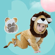 Cute Lion Jumpsuit for Baby Boys Girls Baby Lion Cub Costume Boys Infant Toddler Flannel Winter Pajamas Outfit Hoodie Romper
