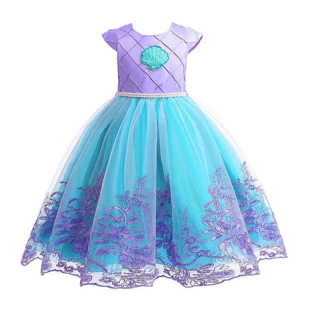 Children's Mermaid Princess Dress - Euro-American Style